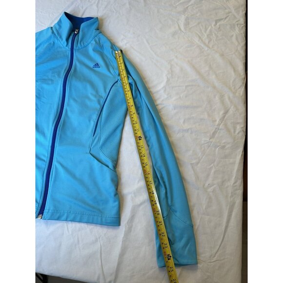 Adidas Women’s Blue Climalite Jacket Zip S - Picture 6 of 7